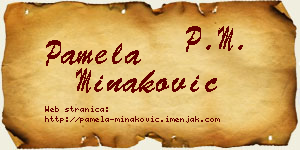 Pamela Minaković vizit kartica